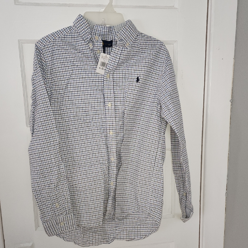 Boys Ralph Lauren Checkered Button-Down Shirt